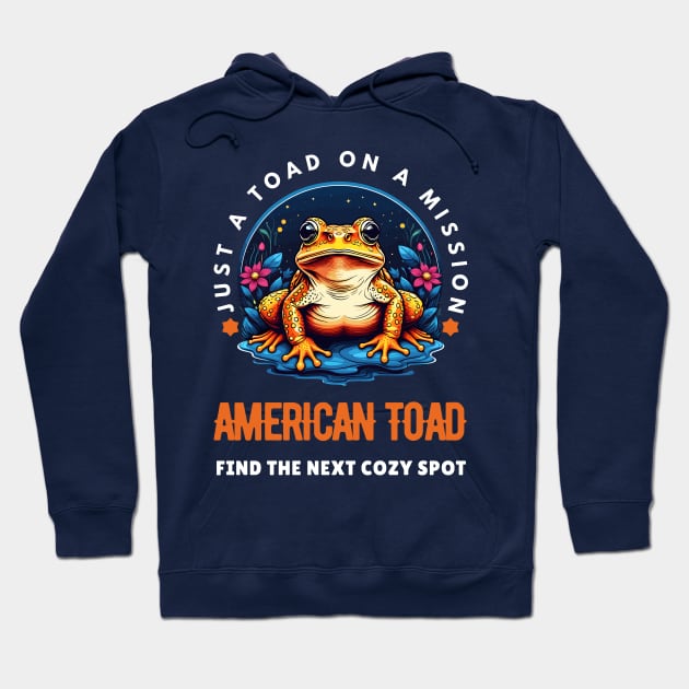 American Toad Hoodie by Pearsville